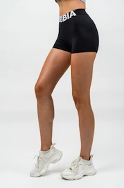 Dámske šortky Nebbia Fitness šortky s vysokým pasem GLUTE PUMP Černá