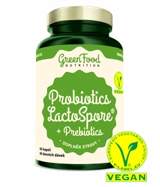 GreenFood Probiotika LactoSpore + Prebiotics 60 kapsúl