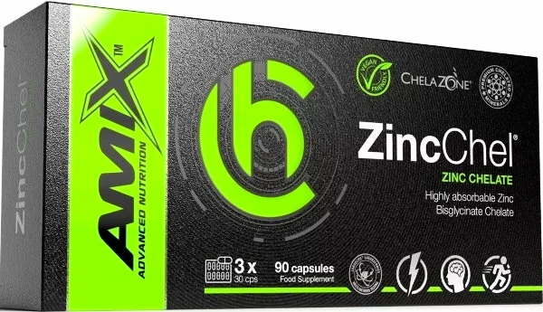 Amix Nutrition  ChelaZone ZincChel 90&nbsp;kapslí