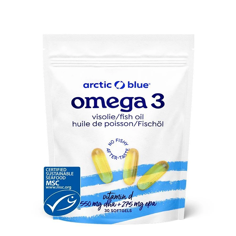 Arctic blue  Omega 3 (550mg DHA, 275mg EPA & Vitamin D 400IU) 30 kapslí