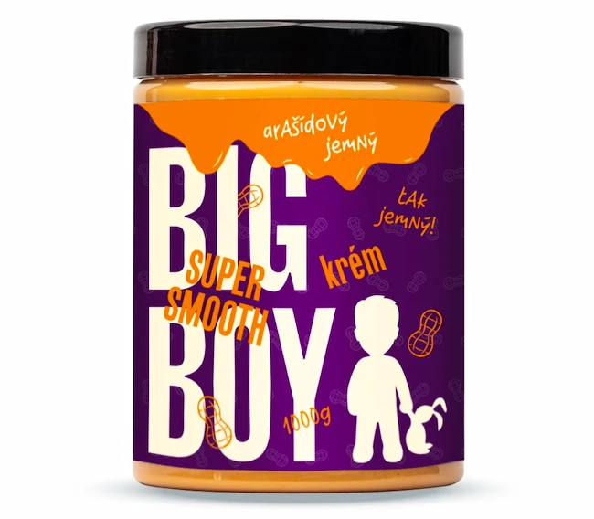 Big Boy  Arašídový krém super smooth 1000 g