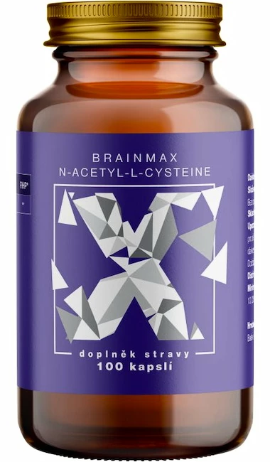 BrainMax  N-Acetyl-L-Cysteine, NAC 100 kapslí