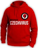 Czech Virus mikina Unisex červená 