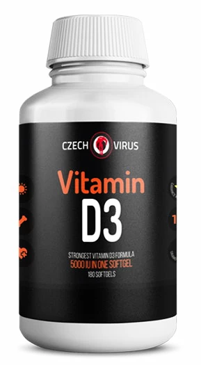 Czech Virus  Vitamin D3 180&nbsp;kapslí