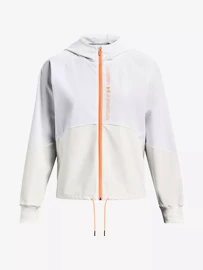 Dámska bunda Under Armour Woven FZ Jacket-WHT