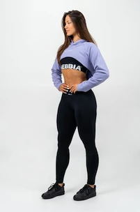Dámska mikina Nebbia  Designer Cropped Hoodie purple