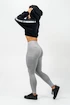 Dámska mikina Nebbia ICONIC Cropped Zip-Up Hoodie 254 black