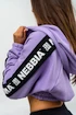 Dámska mikina Nebbia ICONIC Cropped Zip-Up Hoodie 254 purple