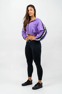 Dámska mikina Nebbia ICONIC Cropped Zip-Up Hoodie 254 purple