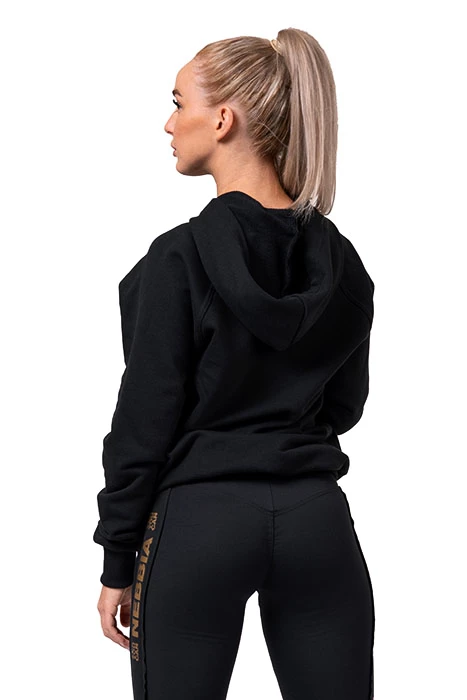 Dámska mikina Nebbia Intense Long hoodie black XS