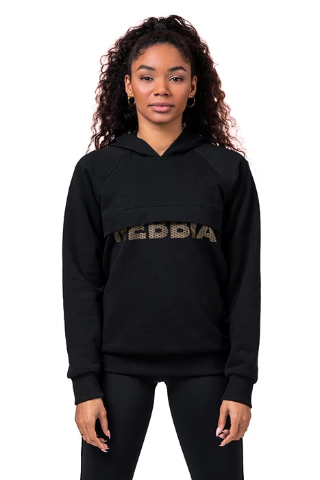 Dámska mikina Nebbia Intense Long hoodie black XS