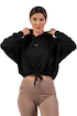 Dámska mikina Nebbia  Loose Fit Crop Hoodie black XS/S