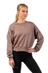 Dámska mikina Nebbia  Loose Fit Sweatshirt "Feeling Good" 420 brown