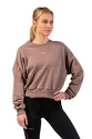 Dámska mikina Nebbia  Loose Fit Sweatshirt "Feeling Good" 420 brown