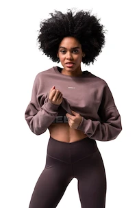 Dámska mikina Nebbia  Loose Fit Sweatshirt "Feeling Good" 420 brown