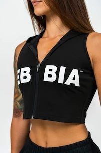 Dámska mikina Nebbia MUSCLE MOMMY Sleeveless Zip-Up Hoodie 258 black