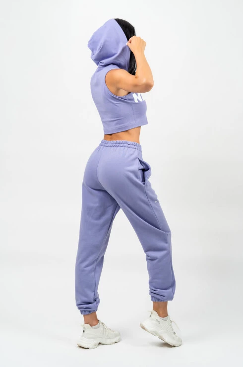 Dámska mikina Nebbia  Sleeveless Zip-Up Hoodie purple