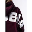 Dámska mikina Nebbia STRONG BEAUTY Oversized Hoodie OWN YOUR POWER 433 dark red