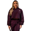 Dámska mikina Nebbia STRONG BEAUTY Oversized Hoodie OWN YOUR POWER 433 dark red