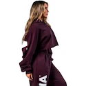 Dámska mikina Nebbia STRONG BEAUTY Oversized Hoodie OWN YOUR POWER 433 dark red