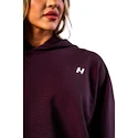 Dámska mikina Nebbia STRONG BEAUTY Oversized Hoodie OWN YOUR POWER 433 dark red
