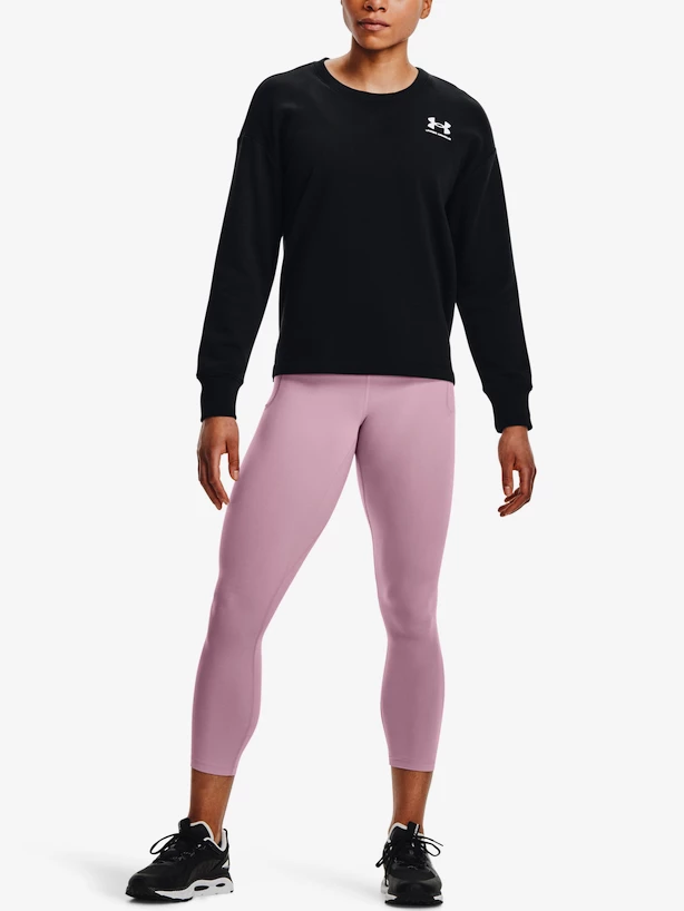 Dámska mikina Under Armour  Rival Fleece Oversize Crew-BLK