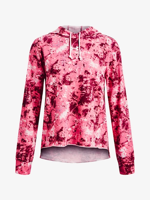 Dámska mikina Under Armour  Rival Terry Print Hoodie-PNK