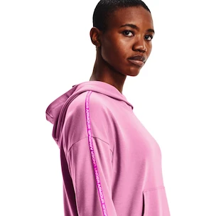 Dámska mikina Under Armour  Rival Terry Taped Hoodie Planet Pink M