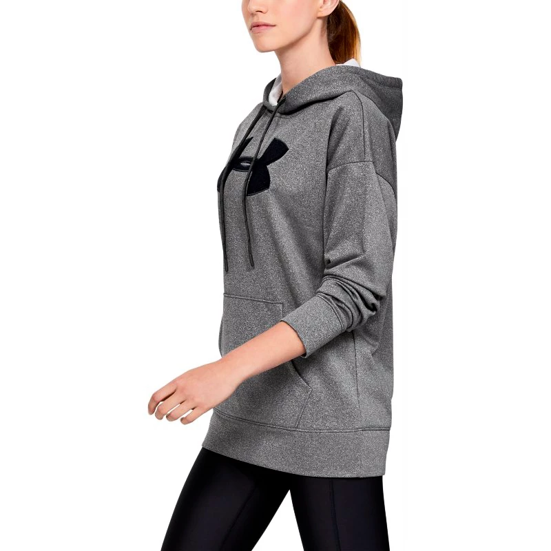 Dámska mikina Under Armour  Synthetic Fleece Chenille Logo PO Hooodie grey XS