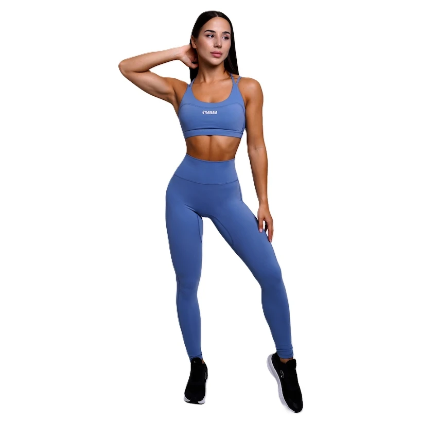 Dámska podprsenka GymBeam  FIT Sports Bra Steel Blue