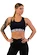 Dámska podprsenka Nebbia  Medium Impact Cross Back Sports Bra 410 black XS