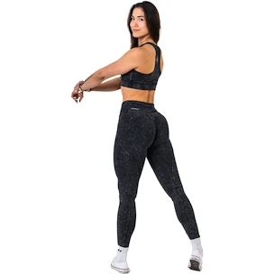 Dámska podprsenka Nebbia NEBBIA x OLYMPIA Washed Medium-Support Sports Bra GOLDEN AGE 778 black