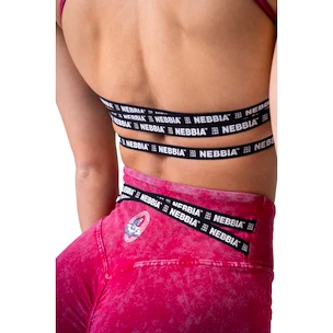 Dámska podprsenka Nebbia NEBBIA x OLYMPIA Washed Open Back Sports Bra LEGACY 779 red