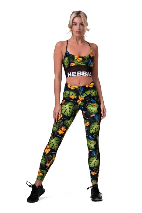 Dámska podprsenka Nebbia Ocean Selected Earth Powered sports bra 565 jungle green XS