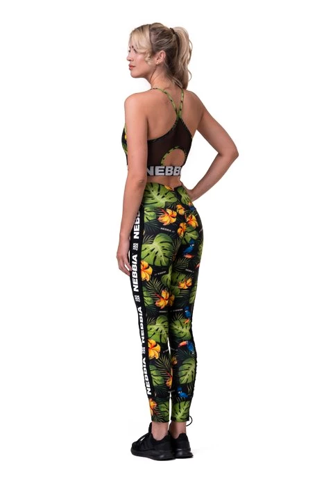Dámska podprsenka Nebbia Ocean Selected Earth Powered sports bra 565 jungle green XS