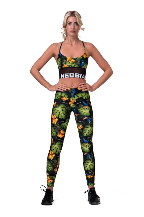 Dámska podprsenka Nebbia Ocean Selected Earth Powered sports bra 565 jungle green XS