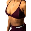 Dámska podprsenka Nebbia STRONG BEAUTY Medium-Support Sports Bra TWIST-KNOT 423 dark red
