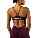 Dámska podprsenka Nebbia STRONG BEAUTY Medium-Support Sports Bra TWIST-KNOT 423 dark red