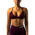 Dámska podprsenka Nebbia STRONG BEAUTY Medium-Support Sports Bra TWIST-KNOT 423 dark red