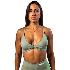 Dámska podprsenka Nebbia STRONG BEAUTY Medium-Support Sports Bra TWIST-KNOT 423 light green