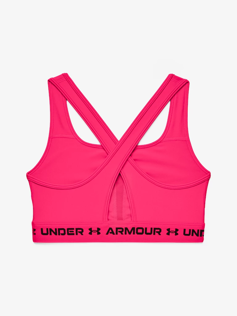 Dámska podprsenka Under Armour  Crossback Mid Bra-PNK
