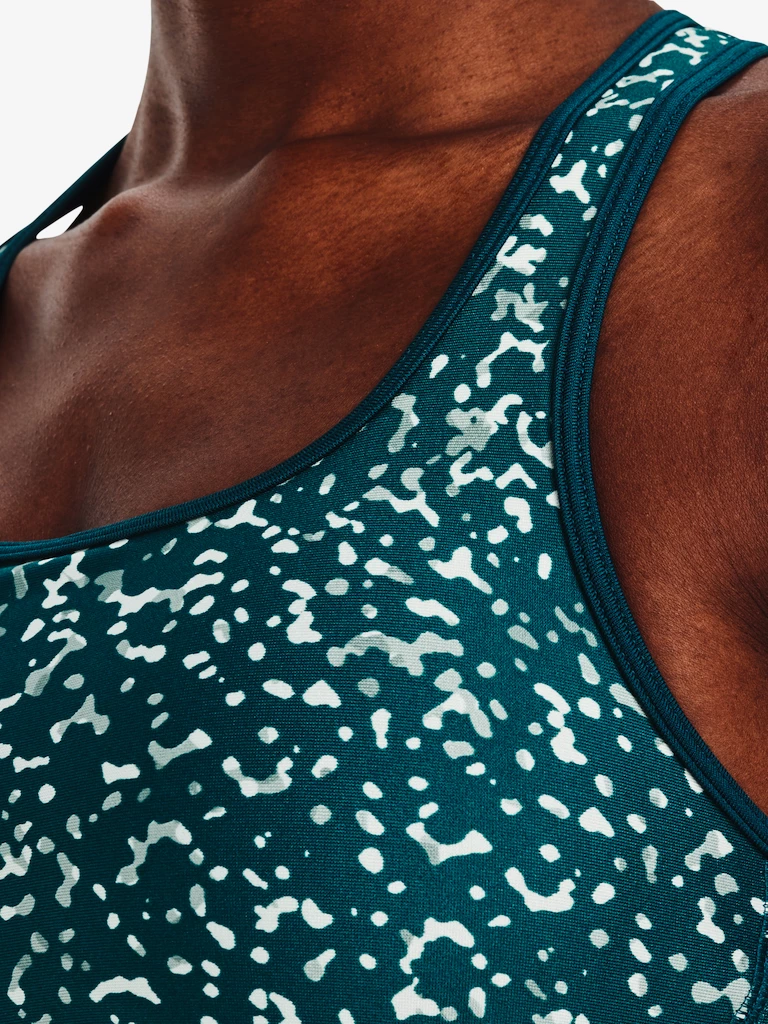 Dámska podprsenka Under Armour  Crossback Mid Print-GRN