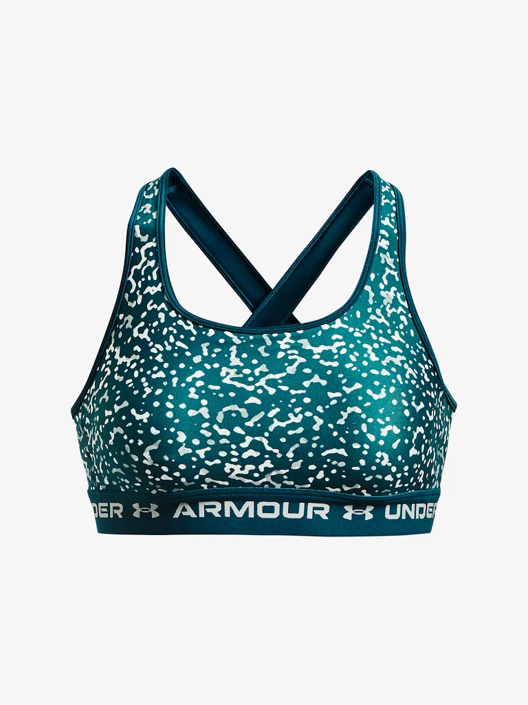 Dámska podprsenka Under Armour  Crossback Mid Print-GRN