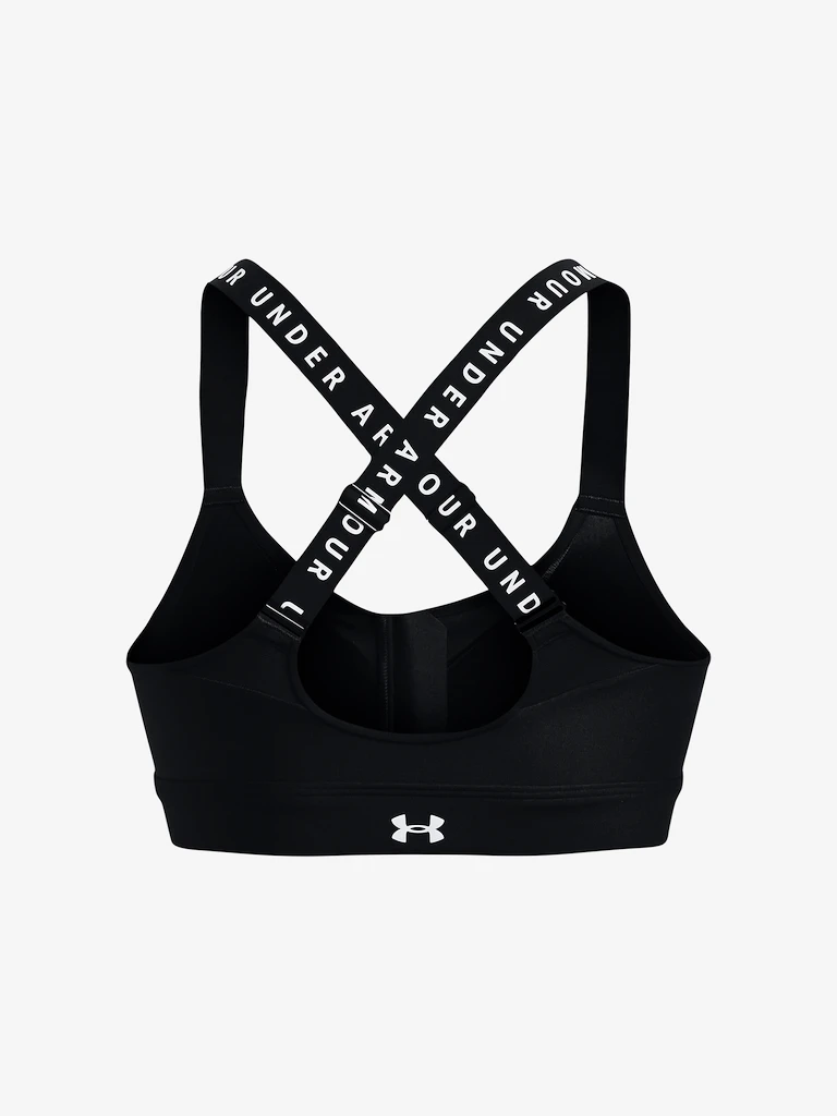Dámska podprsenka Under Armour  Infinity High Bra Zip-BLK