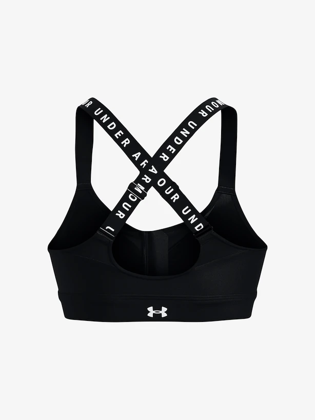 Dámska podprsenka Under Armour  Infinity High Bra Zip-BLK S