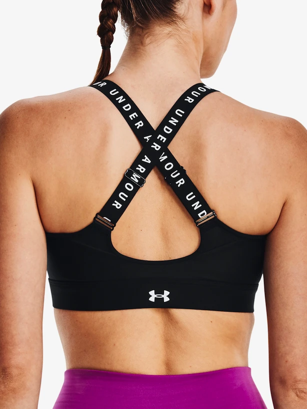 Dámska podprsenka Under Armour  Infinity High Bra Zip-BLK S
