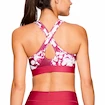 Dámska podprsenka Under Armour  Mid Crossback Printed Pink