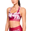 Dámska podprsenka Under Armour  Mid Crossback Printed Pink  XS