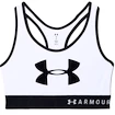 Dámska podprsenka Under Armour  Mid Keyhole Graphic White
