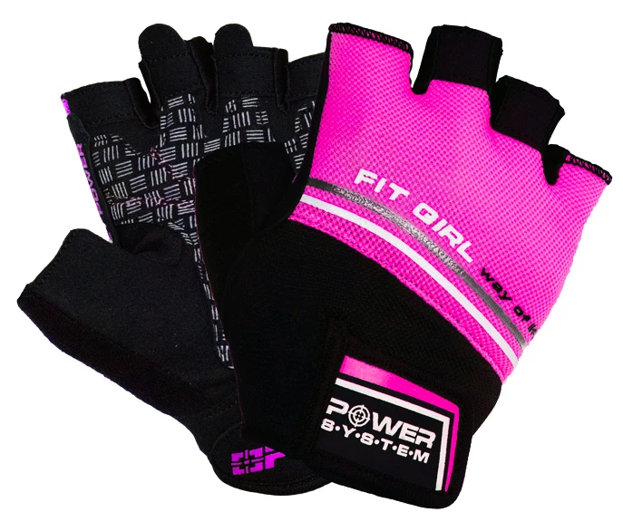 Dámske fitness rukavice Power System  Fit Girl Evo Pink XS